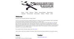 Desktop Screenshot of manchesterbadmintonleague.org.uk